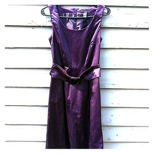 Plum purple colored pencil dress